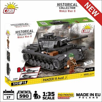 COBI 2289 Panzer III Ausf.J