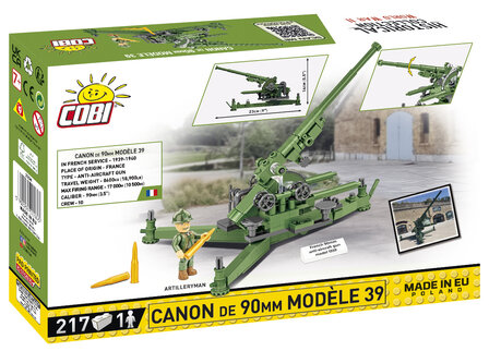 COBI 2294 Kanon de 90mm Model 1939