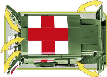 COBI WW2 2257 - Dodge WC54 Ambulance