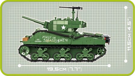 COBI WW2 2550 - M4A3E2 Sherman Jumbo