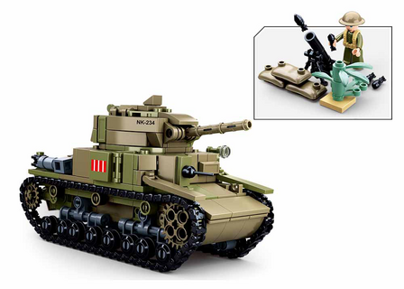 Sluban Middel grote Italiaanse Tank 2in1