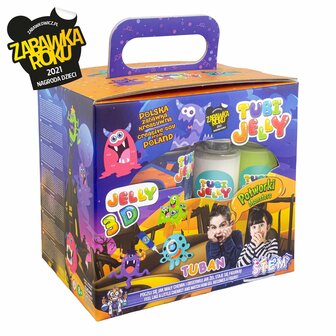 Tuban - Tubi Jelly set with 6 colors and small aquarium - Monsters