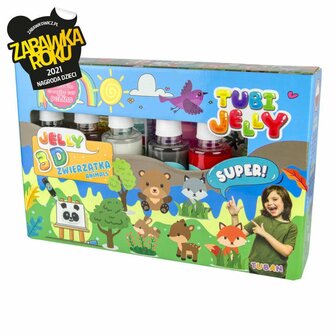Tuban - Tubi Jelly set met 6 kleuren - Dieren