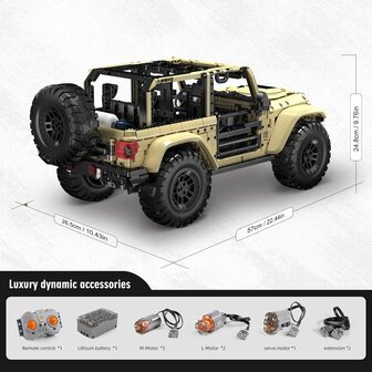 Mould King 13184  Rubicon Terreinwagen