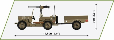 COBI 3132 WILLYS MB &amp; Trailer