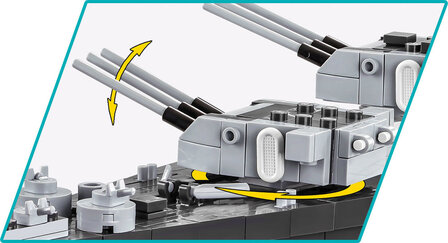 COBI 4837 Battleship USS Missouri BB-63