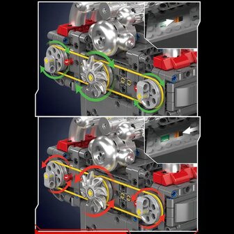 Mould king 10193 Boxer Engine