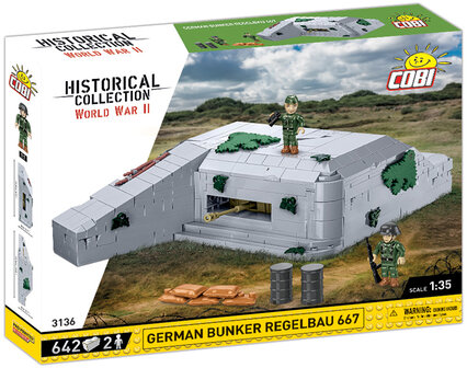 COBI 3136 German Bunker Regelbau 667