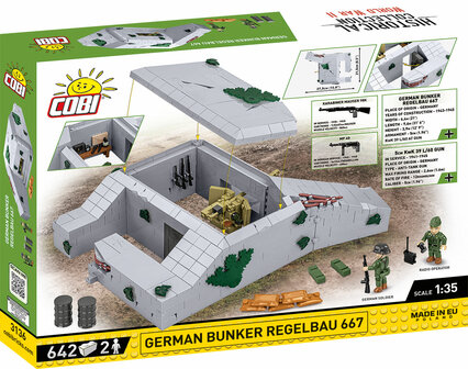 COBI 3136 German Bunker Regelbau 667