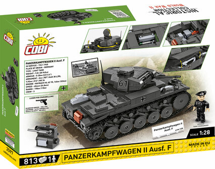 COBI 2597 Panzerkampwagen II Ausf.F