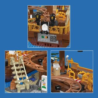 Mould King 11013 Doppelhelix-Achterbahn