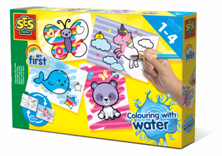 Kleuren met water - Fantasie dieren