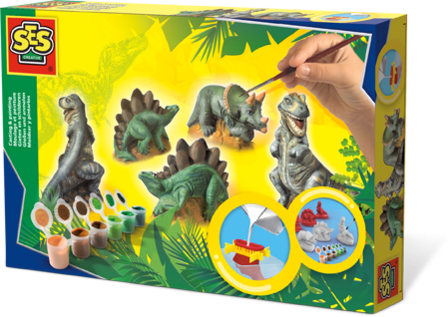 Gieten en schilderen - Dino&#039;s
