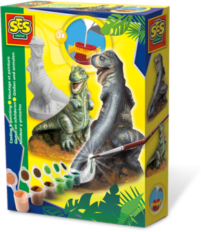 Gieten en schilderen - T-rex