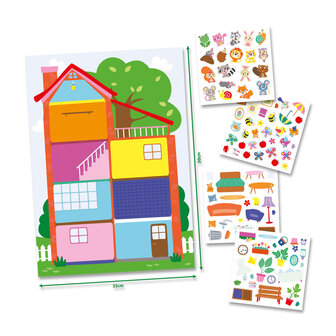 SES Creative My First - 14476 - Mijn eerste poster met stickers - Huis