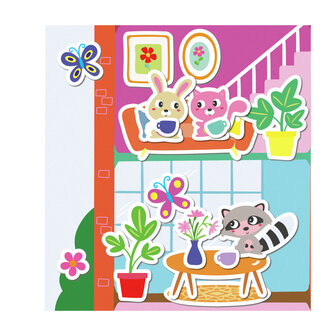 SES Creative My First - 14476 - Mijn eerste poster met stickers - Huis