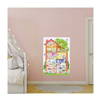 SES Creative My First - 14476 - Mijn eerste poster met stickers - Huis