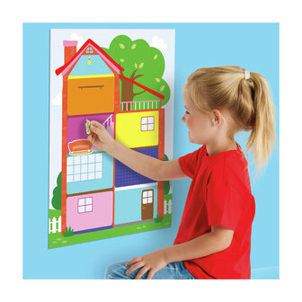 SES Creative My First - 14476 - Mijn eerste poster met stickers - Huis