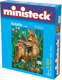 Ministeck 31869 - Hertenkalf - XXL doos - pixelpuzzel ca. 9.600 stukjes