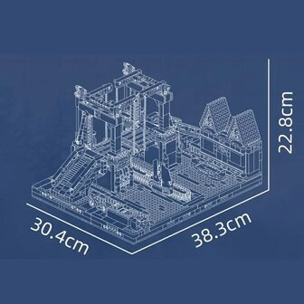 Mold King 16068 Nordic Town Bridge