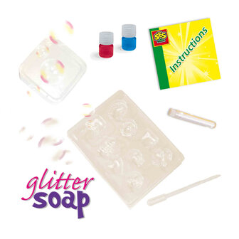 SES Creative - 00910 - Zeepjes Gieten - glitter zeep - zelf zeep maken - verschillende vormpjes
