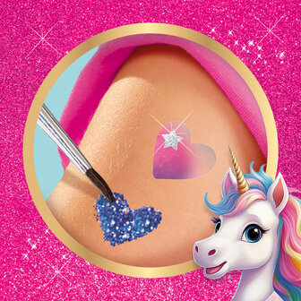  SES Creative - 14724 - Unicorn - Tattoos en glitters