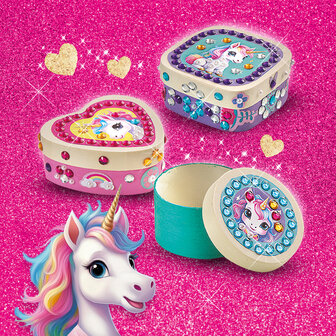  SES Creative - 14138 - Unicorn - Diamond painting houten sieradendoosjes