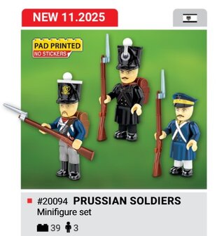 COBI 20094 3 Prusian soldaten Napoleon War