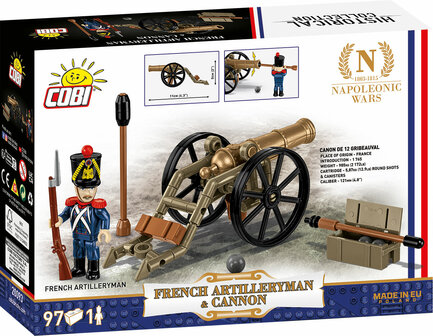 COBI 20093 Artilleryman &amp; Cannon Napoleon War