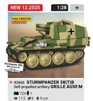 COBI 2665 Panzer 38(T) Grille 