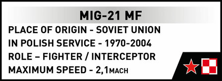COBI 5918 MIG-21MF