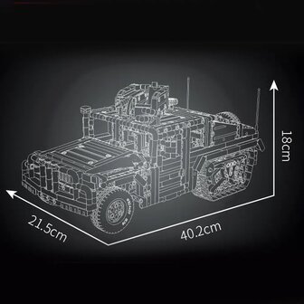 Mould King 20047 Humvee Tracked