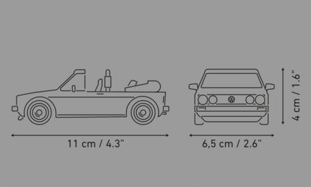 COBI 24661 VW GOLF GTI Cabrio