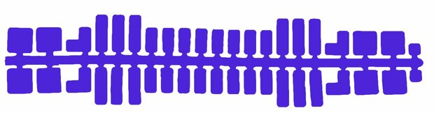 Feuchtmann - Ministeck standaard kleurenstrips violet