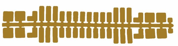 Feuchtmann - Ministeck standaard kleurenstrips goud