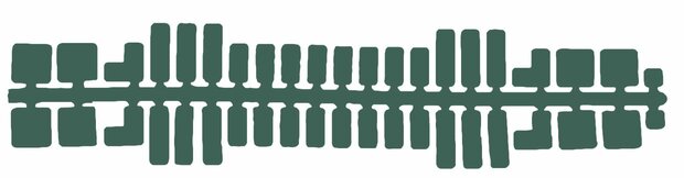 Feuchtmann - Ministeck standaard kleurenstrips donkergrijs