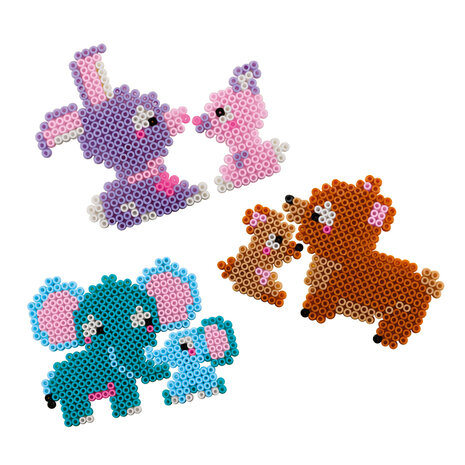 SES Beedz Iron on beads - Cute family animals