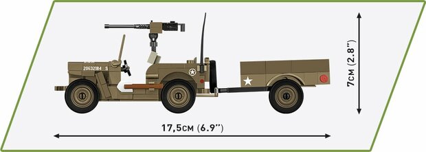 COBI 3132 WILLYS MB & Trailer