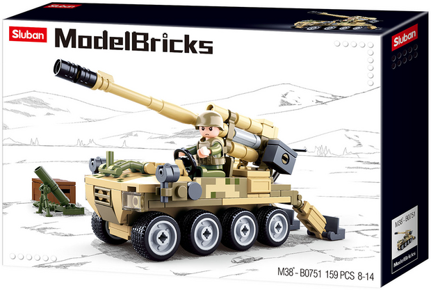 Sluban 8x8 Mobiel kanon