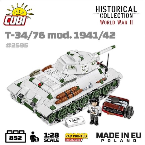 COBI 2595 T-34/76 model 1941/1942