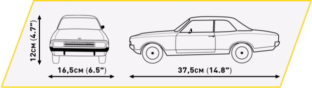 COBI 24344 - Opel Rekord C  Coupe