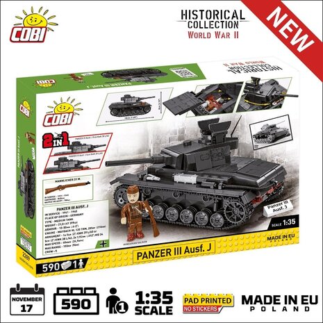 COBI 2289 Panzer III Ausf.J
