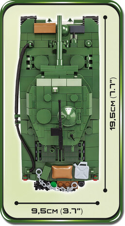 COBI WW2 2550 - M4A3E2 Sherman Jumbo
