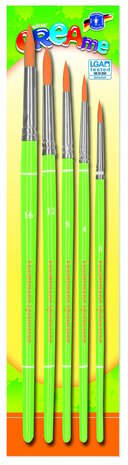 Feuchtmann - Set penselen 5 stuks, verschillende grootte