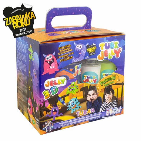 Tuban - Tubi Jelly set with 6 colors and small aquarium - Monsters