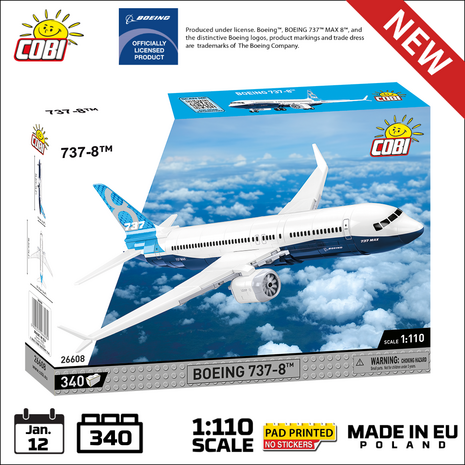 COBI Boeing 26608- Boeing 737-8
