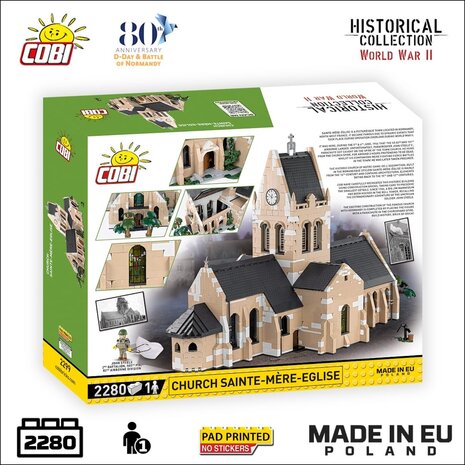 COBI 2299 Sainte-Mère-Église church