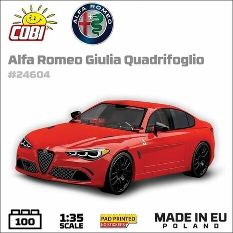 COBI 24604 Alfa Romeo Giulia Quadrifoglio