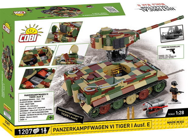 COBI 2587  Panzerkamfwagen VI Tiger I Ausf. E No. 007