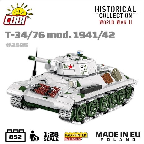 COBI 2595 T-34/76 model 1941/1942
